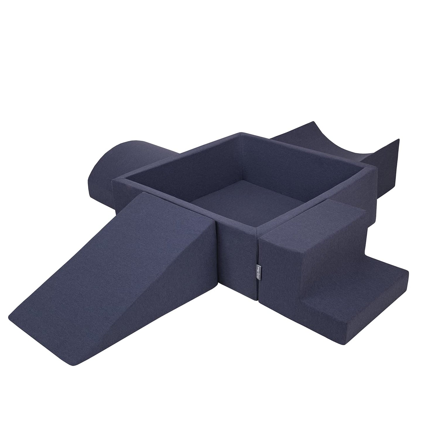 Parque Infantil de Espuma KiddyMoon con Piscina de Bolas (300 bolas) – Colores Variados