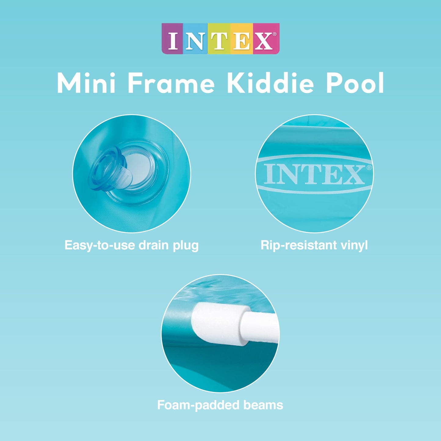 Piscina Infantil Intex Mini Frame 122×122×30 cm – Pack de 2