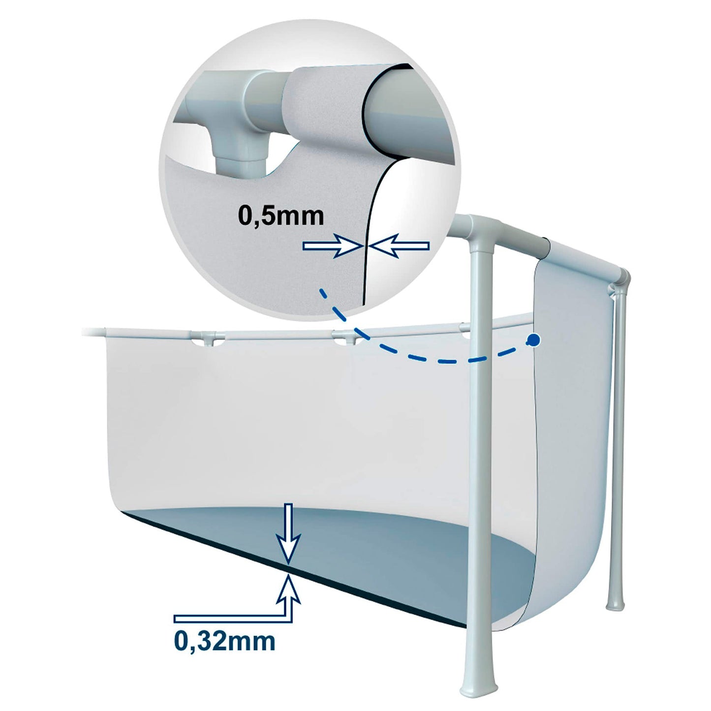Piscina Elevada Bestway Steel Pro 366×76 cm – Estructura Metálica Resistente