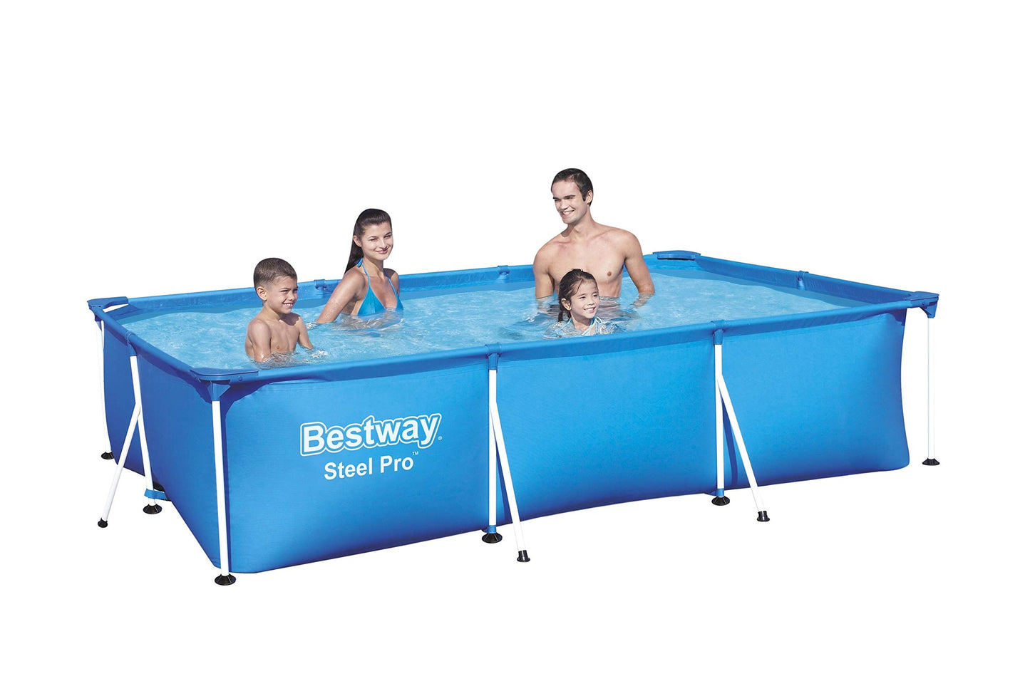 Piscina Desmontable Infantil Bestway Deluxe Splash Frame 300×201×66 cm – Estructura Tubular Resistente