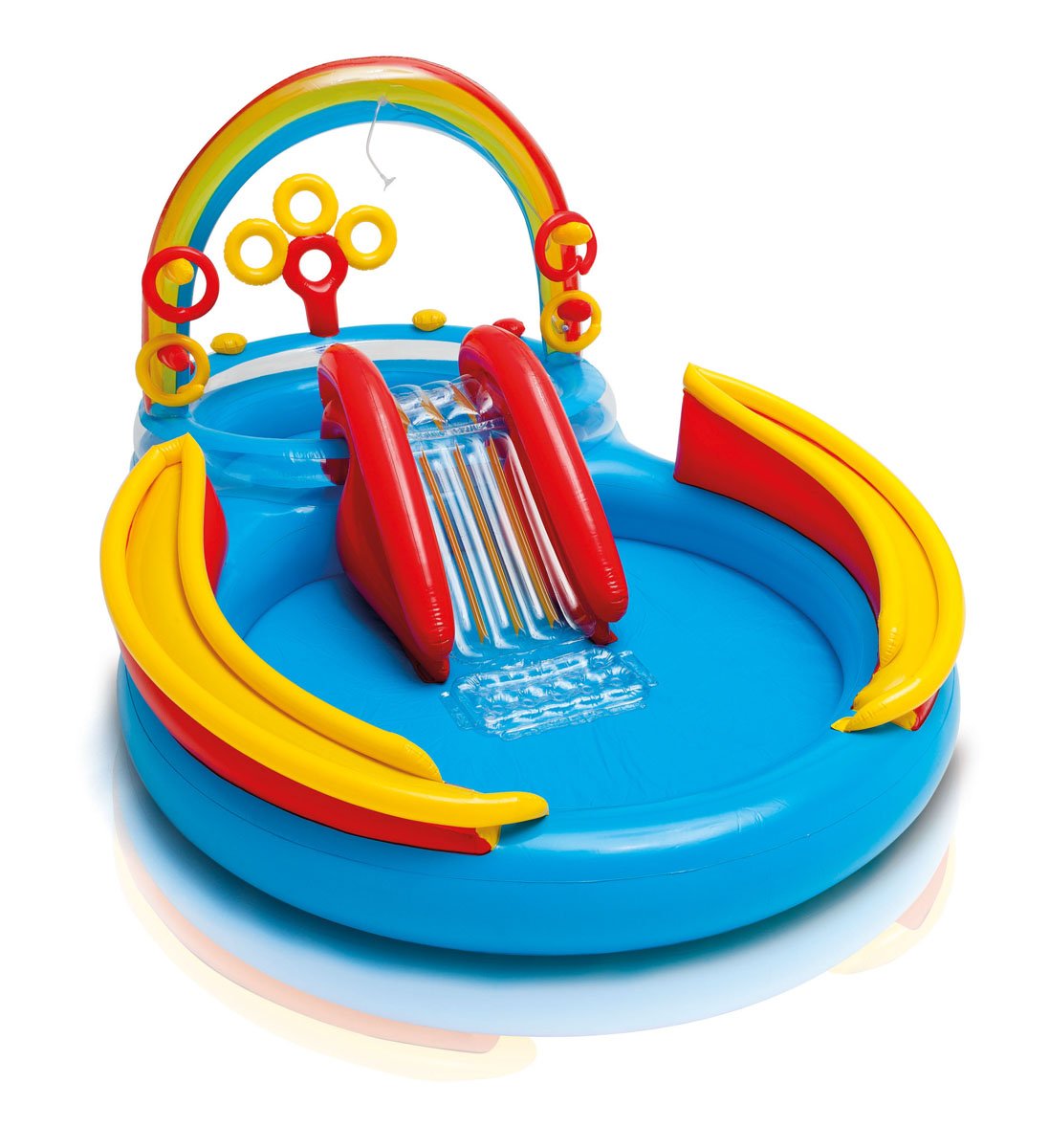 Centro de Juegos Acuáticos Inflable para Niños Intex Rainbow Ring