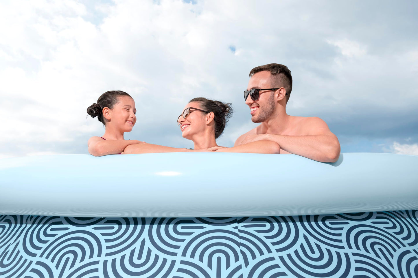 Piscina Bestway Fast Set Autoensamblable 396×84 cm con Bomba de Filtro y Material TriTech de 3 Capas