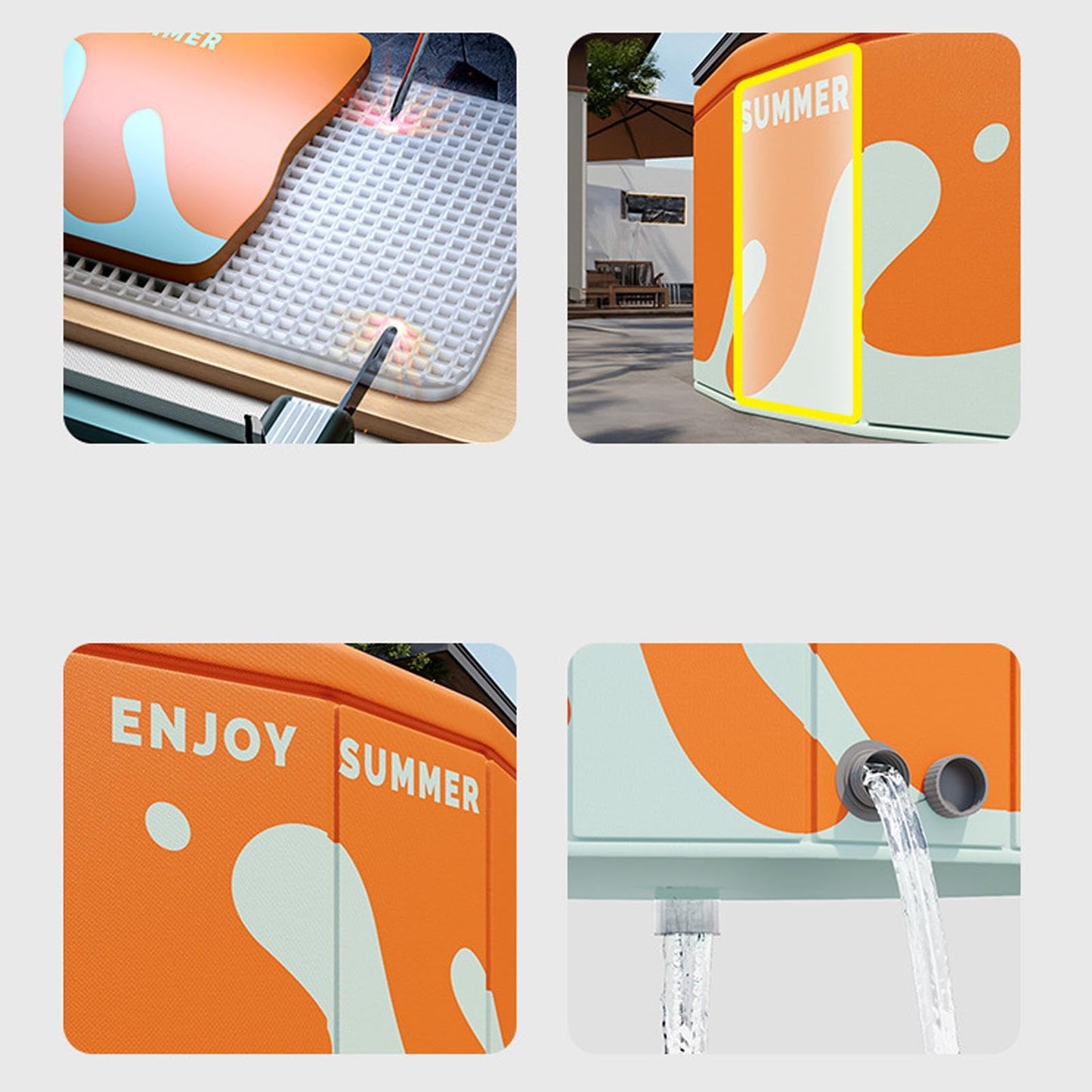 Piscina Plegable Portátil para Niños y Familia – Ideal para Exterior e Interior