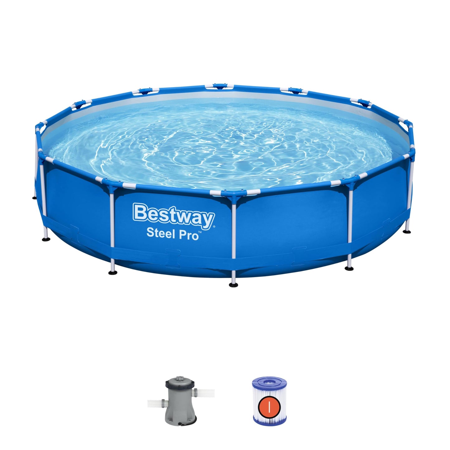 Bestway - Piscina elevada Bestway Steel Pro - Medidas 366 x 76 cm - Modelo n. 56681-2