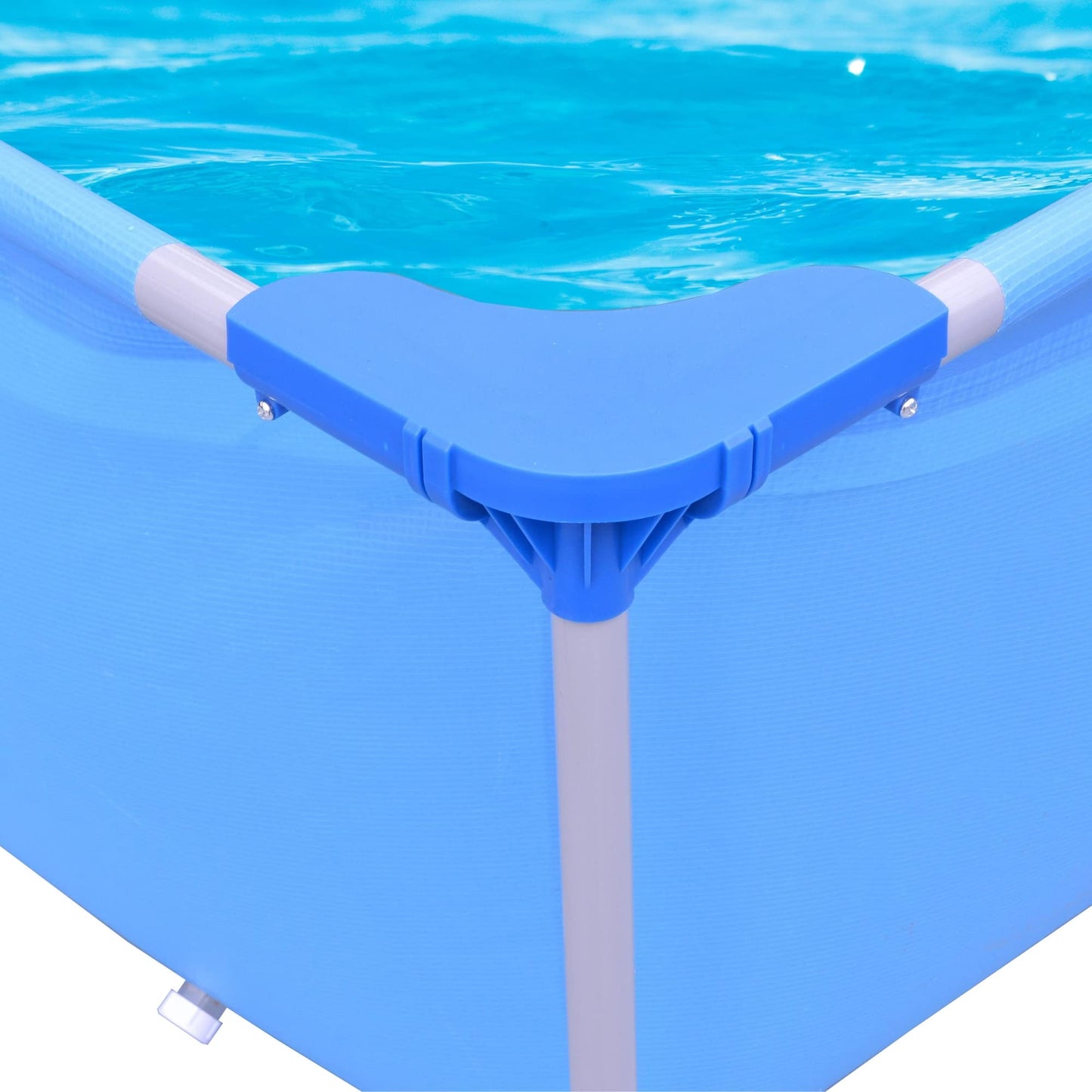Piscina Desmontable Rectangular Avenli 258×179×55 cm – Fácil Montaje para Jardín