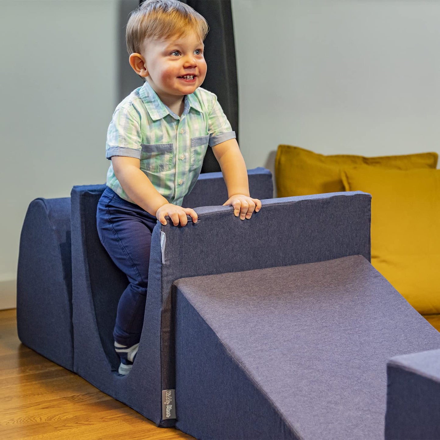 Parque Infantil de Espuma KiddyMoon con Piscina de Bolas (300 bolas) – Colores Variados