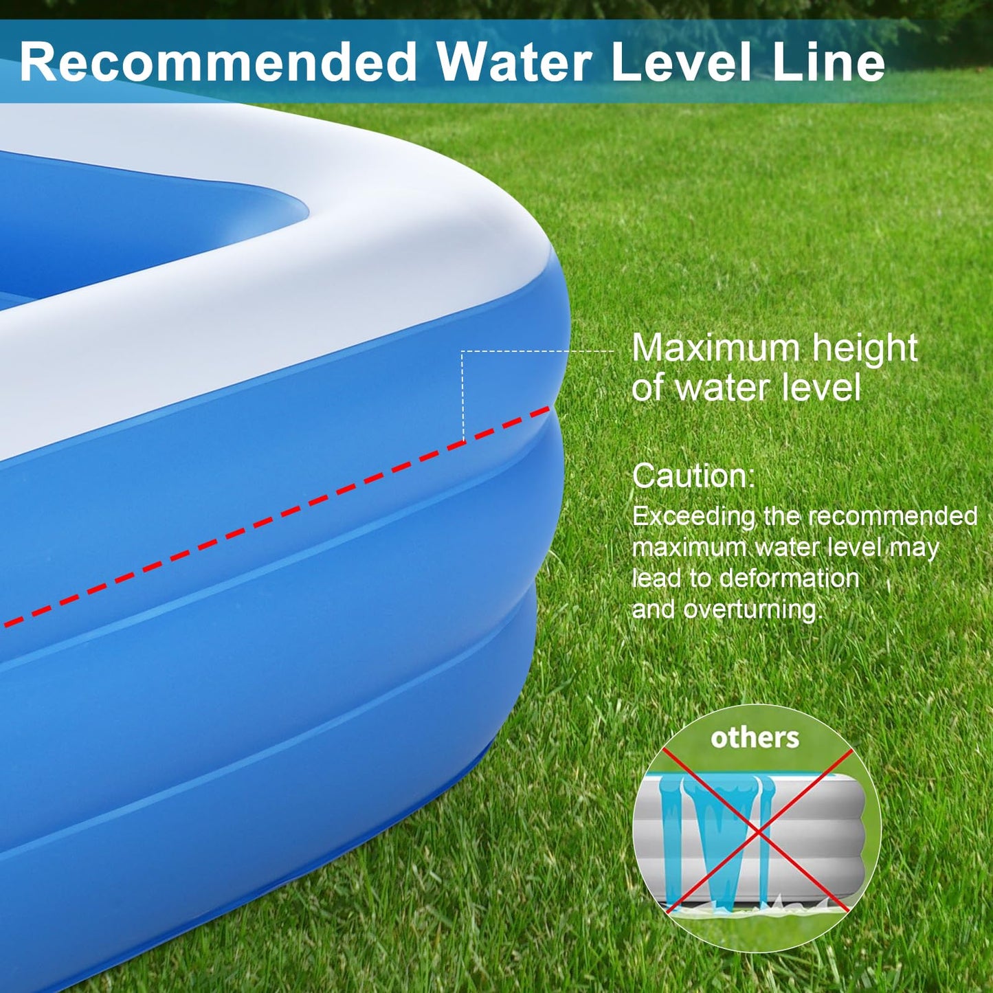 Piscina Inflable Duerer Familiar para Jardín 305×182×56 cm – Ideal para Verano y Fiestas Acuáticas