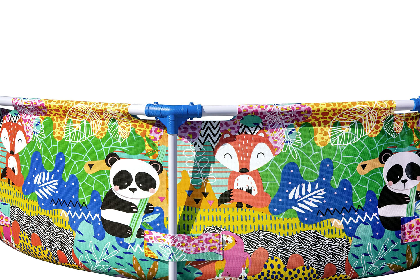 Piscina Redonda Bestway con Estructura Metálica y Estampado Animal Ø274×66 cm – Capacidad 3,221 litros