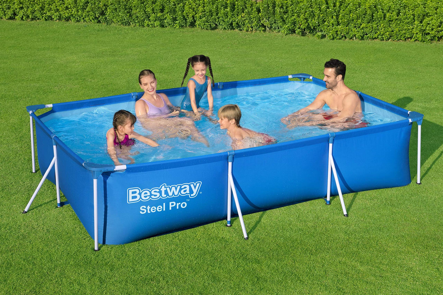 Piscina Desmontable Infantil Bestway Deluxe Splash Frame 300×201×66 cm – Estructura Tubular Resistente
