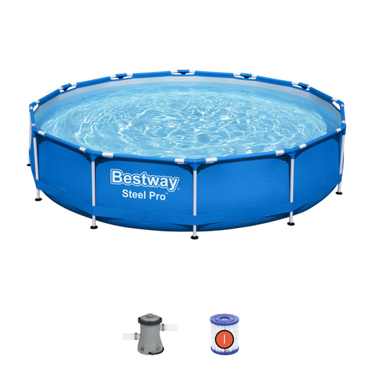 Bestway - Piscina elevada Bestway Steel Pro - Medidas 366 x 76 cm - Modelo n. 56681-2