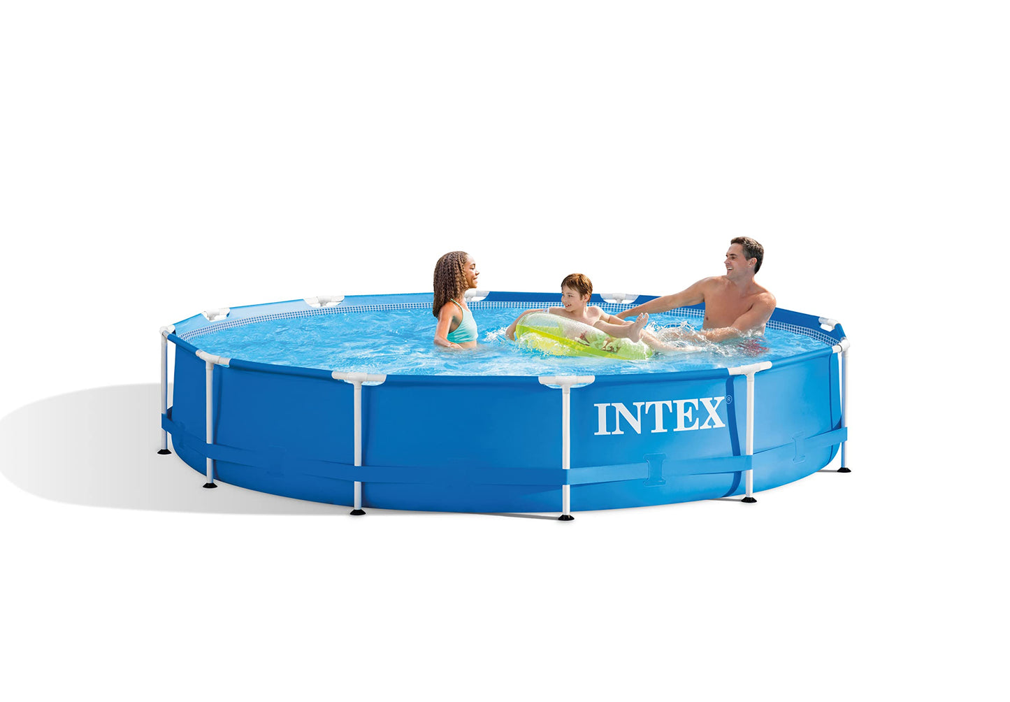 Piscina Elevada Redonda Intex Azul y Blanca